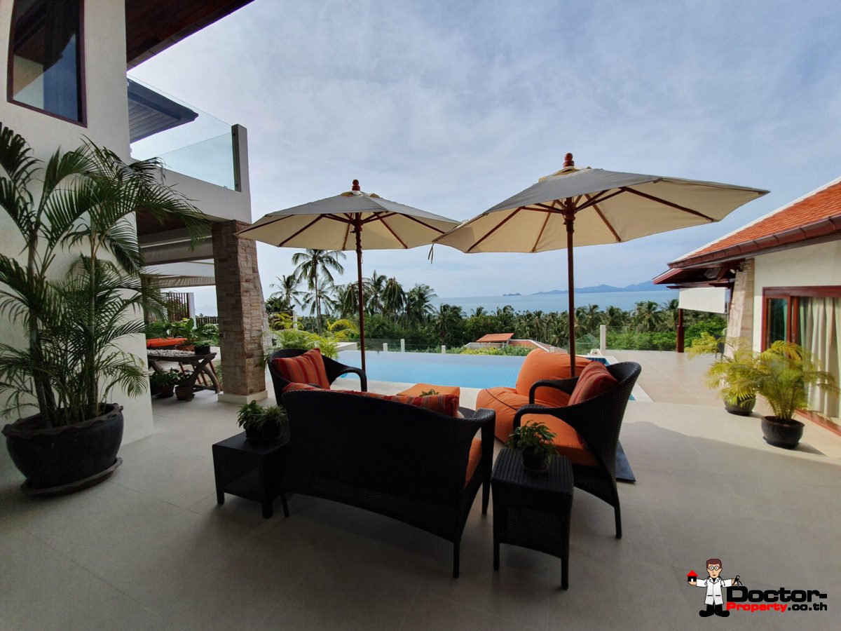 4 Bedroom Pool Villa with Seaview - Bang Por, Koh Samui - For Sale